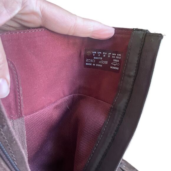 Timberland Women's WENHAM Zipper BROWN Mid Leather - Picture 8 of 9